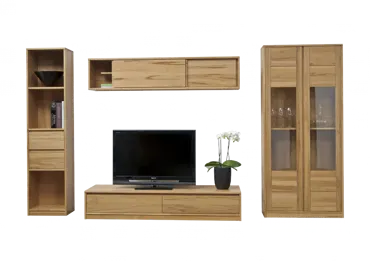 Schrankvitrine Bauhaus (2-türig, Arve)