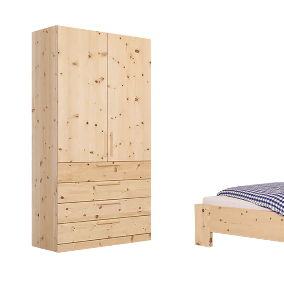 Eleganter Schrank aus vollmassivem Arvenholz – Stauraum mit Stil!