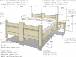 Betten u Nachttische Arvenholz auf Mass 
