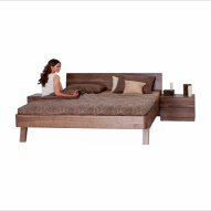 V2 Design-Bett Allegra mit Kopfteil